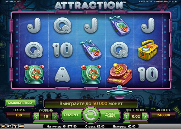 Игровой автомат Attraction