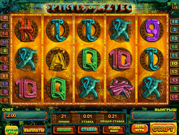 Spirits of Aztec игровые автоматы